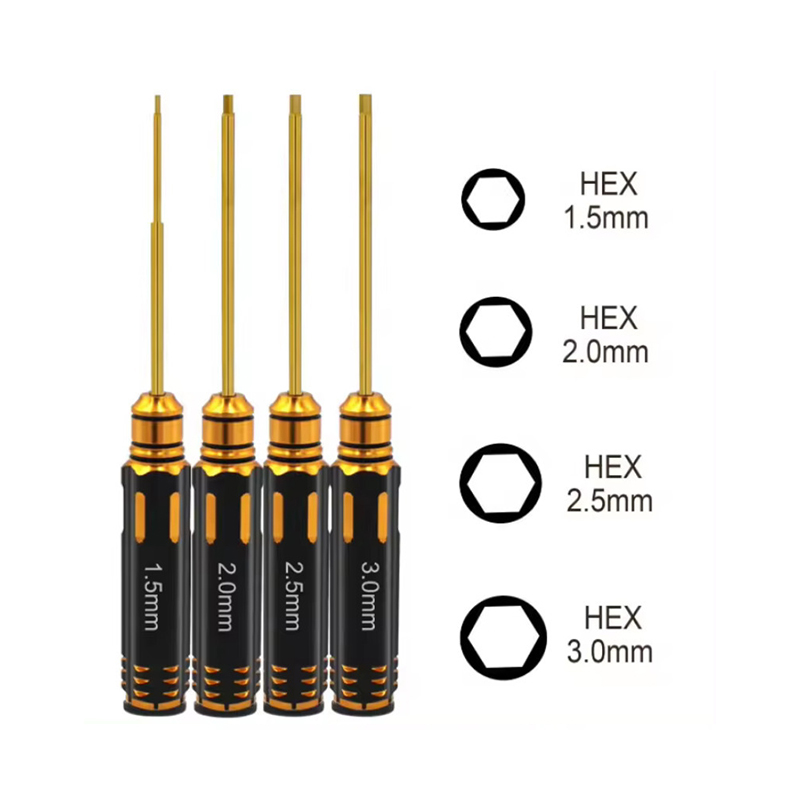Rc Helicopter Tool Kit - Juego de destornilladores hexagonales de titanio,