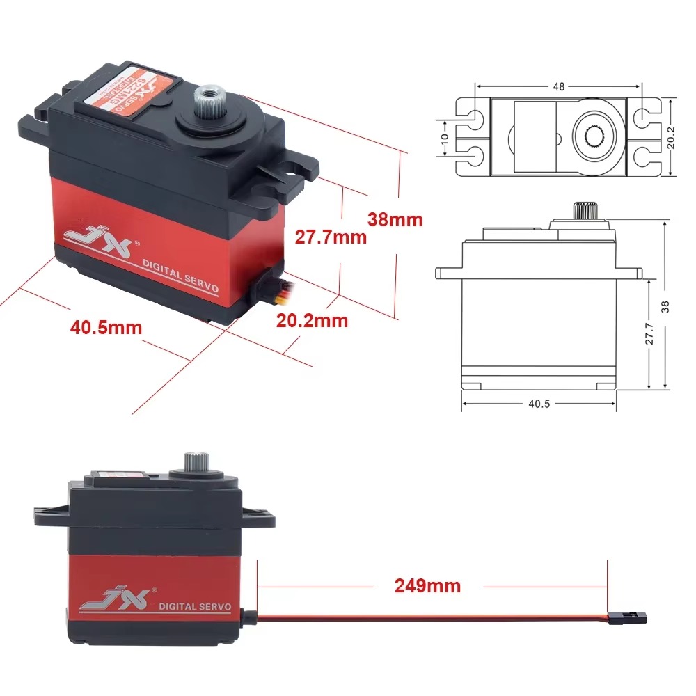 JX PDI-6221MG 20KG Motor sin n - Rc Helicopter Large reseña y precio